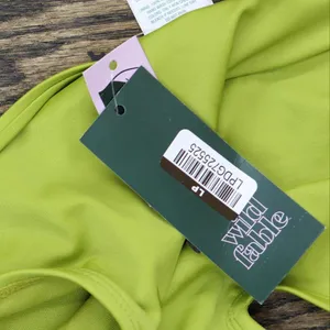 NWT Wild Fable Womens Ring Front Cut Out One Piece Swimsuit 87851363 2XS Green thumbnail 4