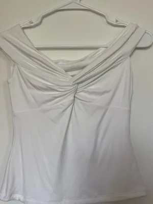 a new day White Off-Shoulder Twist Front Camisole thumbnail 2