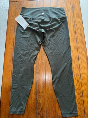 Lululemon Align High Rise 28” Dark Olive Size 16 NWT thumbnail 2