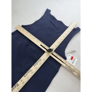 Free People Free Throw Unwind Cami Womens M/L Navy New Ribbed Cut-Out Back thumbnail 5