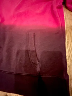 Hollister California logo graphic kangaroo ombre burgundy oversized hoodie M thumbnail 11
