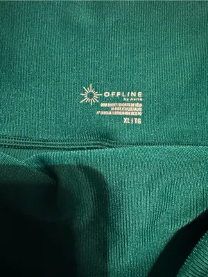 OFFLINE by Aerie Real Me Bike Shorts - Emerald Green, XL Like New thumbnail 3