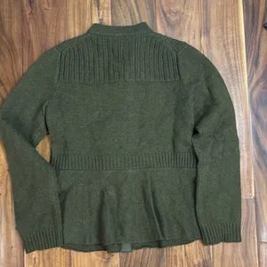 Anthropologie Sparrow buckle front classic sweater. thumbnail 3