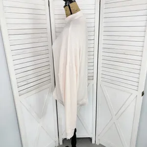 Topshop Oversized Slouchy Mock Neck Sweatshirt Nude‎ Pink Size 8 thumbnail 2