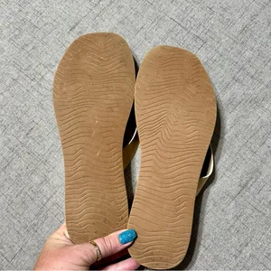 Reef Women's Cushion Court Flip Flops Iridescent Gold Sandals Size 9 thumbnail 6