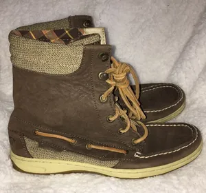 Sperry lace up boots/shoes winter shoes sperry ankle booties outdoor sho…​​ thumbnail 1