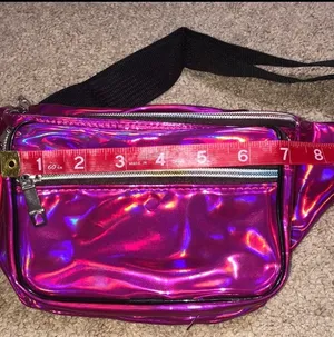 PINK Iridescent fanny pack thumbnail 2