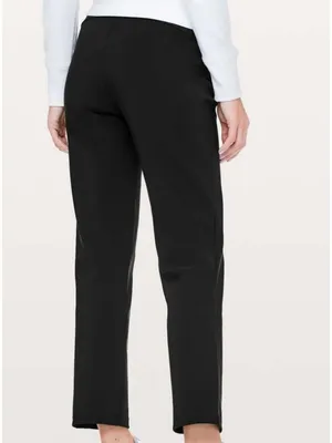 Lululemon On the Move Pant Black Mid Rise Travel Capsule W5BGZS Women's Size 6 thumbnail 2