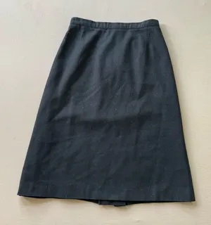 Vintage 90s A-Line Wool Midi Skirt thumbnail 1
