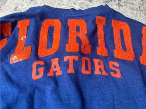 Florida Gators Size M Stadium Athletics Blue Orange Cotton Blend Sweatshirt thumbnail 3