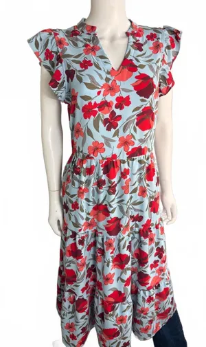 NWTs PrettyGarden Floral Midi Dress Size M thumbnail 1