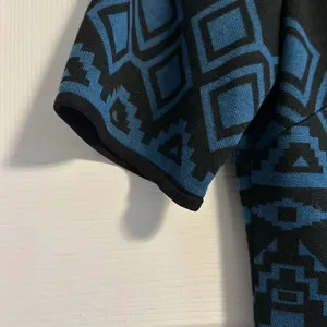 Tahari by ASL Blue & Black Shapes Short-sleeve Dress thumbnail 4