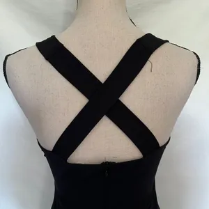 The Impeccable Pig Y2K Plunge Womens omper Sz S Strappy Resort Cross Back Club thumbnail 5