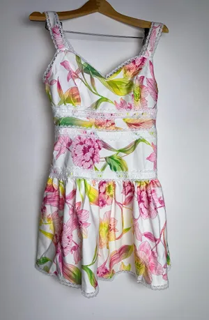 Floral Fit And Flare Dress thumbnail 8