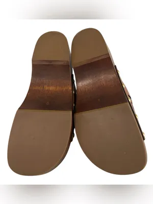 FARM RIO Brown Lace Leather Clog, Size 9, NWOT thumbnail 7