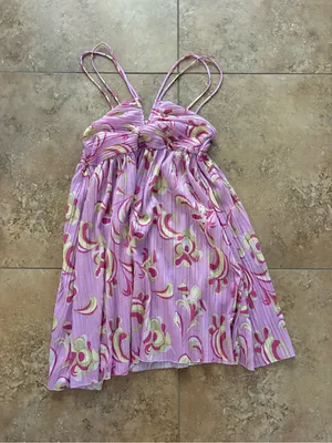 Zara Pink Floral Spaghetti Strap Sundress thumbnail 1