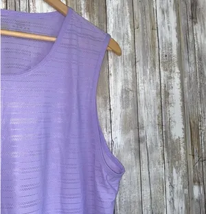 ZYIA Active Lavender Performance Perforated Workout Tank •XXXL thumbnail 3