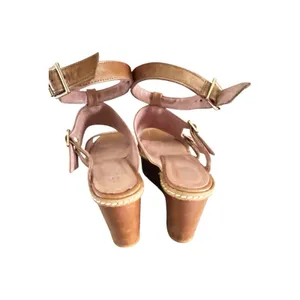 Andrea Gomez brown leather sandals Size 39 Strappy Platform Sandals thumbnail 3