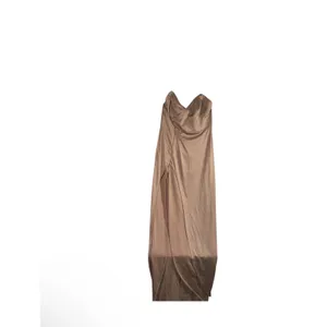 NEW Katie May Colette Gown Dress Womens Sz XL Brown Stretch Strapless MSRP$324 thumbnail 2