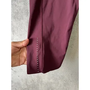 Lululemon Fast & Free‎ Crop II *Nulux 19" Dark Adobe Size 10 Running Track thumbnail 2