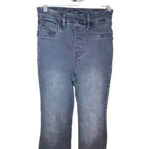 Good American Pull On Flare Jeans Washed Black Size Small‎ thumbnail 2