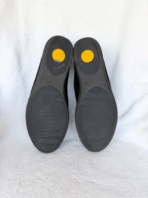 FitFlop Superskate Tassel Loafers Size size 10 Black Slip On Comfort Suede thumbnail 9