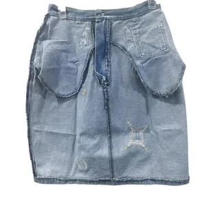 Cedars Embellished Denim Skirt; Y2K-era embellished denim skirt; Size 10 thumbnail 4