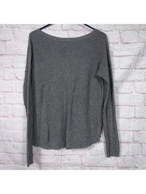 Hollister Women's Gray Knit Sweater - Size M thumbnail 8
