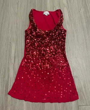 Red Sequin Tank Top thumbnail 1