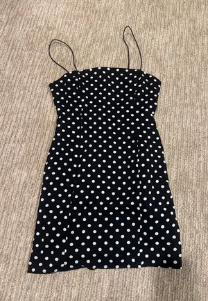 Urban Outfitters Black Polka Dot Slip Dress thumbnail 1