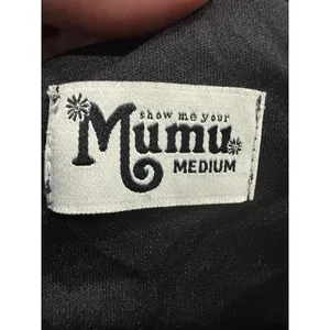 SHOW ME YOUR MUMU Matilda‎ Mini Dress Black Lace Up Size Medium thumbnail 4