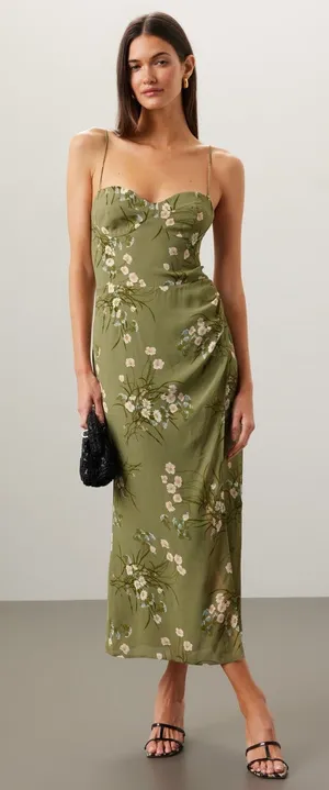 Reformation Kourtney Dress Midi thumbnail 1