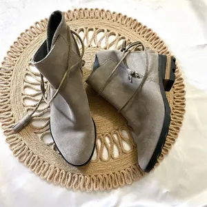 Sorel Farah Short Boot in Kettle Ankle Suede Heeled NL2682-005 Women's Size 6 thumbnail 3