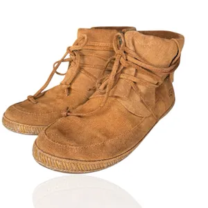 UGG Reid Moc Womens 8 Moccasin Booties‎ Chestnut Brown Suede Ankle Boots thumbnail 2