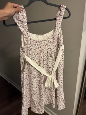 No Boundaries Ditsy Floral Mini Dress | Ruffled Straps & Back Sash S thumbnail 2