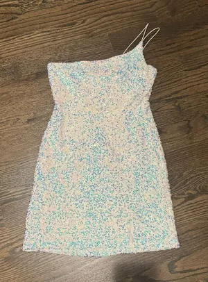 Windsor Mini Dress Sequin One-Shoulder Sparkle thumbnail 1