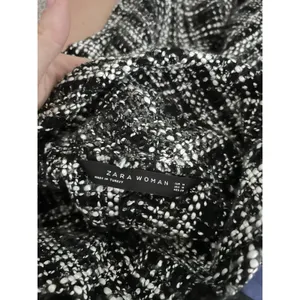 Zara‎ Tweed Turtleneck Cape Poncho Pullover Black and White Size M thumbnail 3