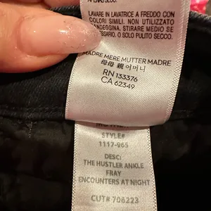 Mother Hustler Ankle Fray Hem Black Stretchy Denim Jean Pants 27 thumbnail 8