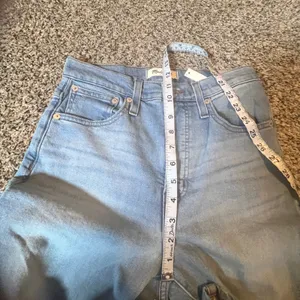Madewell‎ The Perfect Vintage Straight Jean Light Wash Distressed Denim Size 25 thumbnail 7