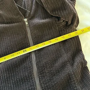 Eileen Fisher Corduroy Jacket Asymmetrical Zipper Brown Womens S thumbnail 6
