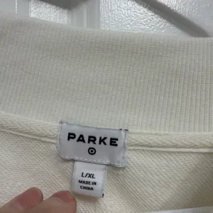 Parke SOLD OUTTarget Collab Cream Mockneck Pullover Oversized Sweatshirt L/XL thumbnail 3