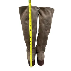 BCBGENERATION brown hued suede over the knee boots with small heel 7.5 thumbnail 6