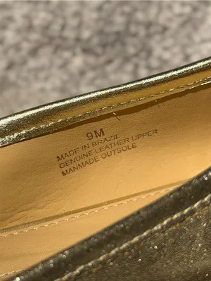 NEW Talbots Blair Metallic Gold Leather Bow Ballet Flats Cap Toe Balletcore thumbnail 7