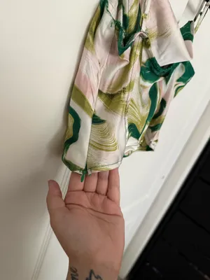 FashioNova Silk Crop Corset Top thumbnail 3