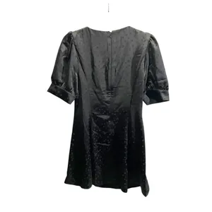 Charles Henry Women's Black Puff Sleeve Polka Dot‎ Dress Size L thumbnail 4
