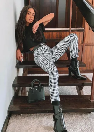 Princess Polly Iggy Gingham Pants thumbnail 1