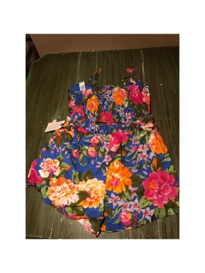 B.O.G. Collective Lottie & Holly Floral Cropped Tank Top & Ruffle Skort Set M thumbnail 6