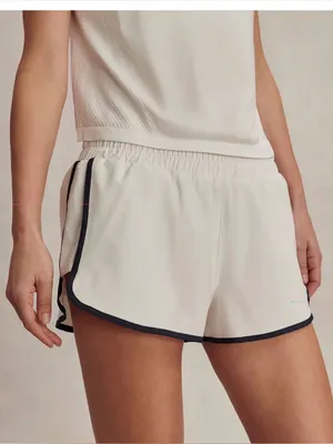 NWT Varley‎ Arlington running short 2” liner white blue thumbnail 1