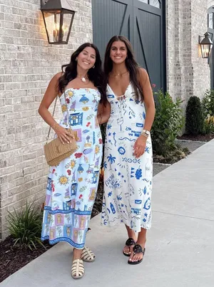Coastal dress White thumbnail 1