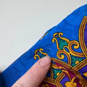 Adrianna Papell VTG 100% Silk Baroque Blazer Jacket Size‎ 8 Colorful Maximalist thumbnail 5